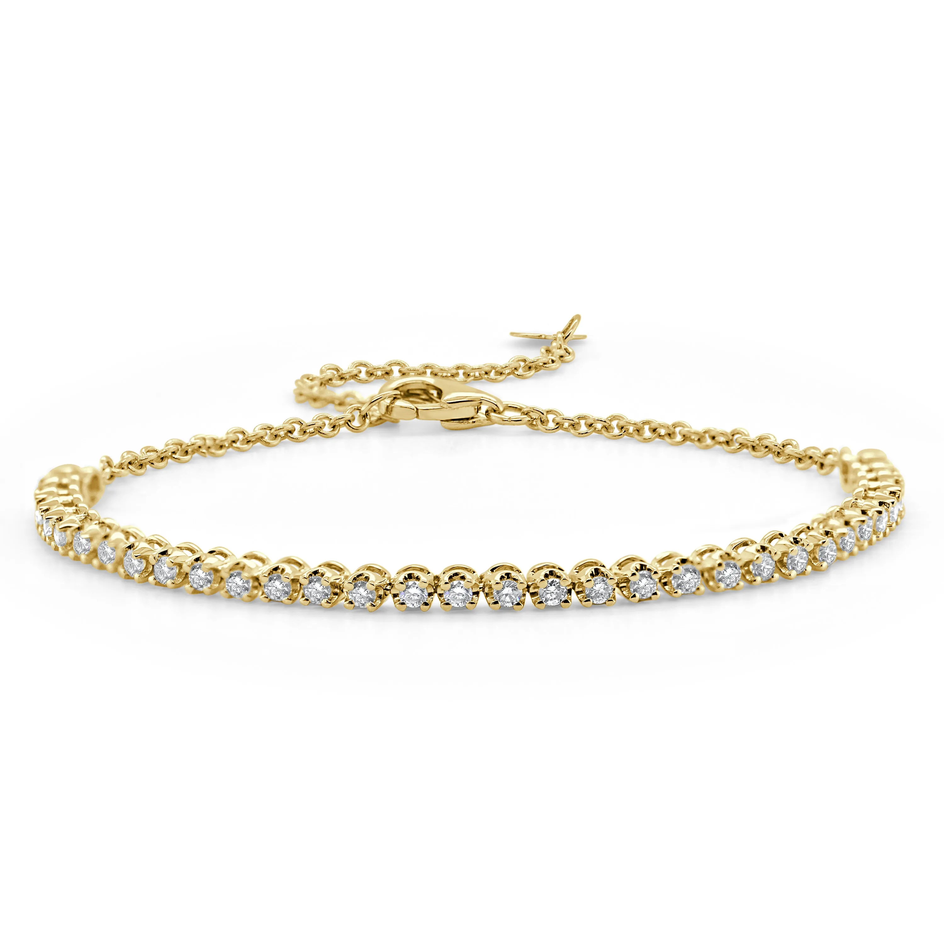 14k Gold & Diamond Bracelet - 0.54ct