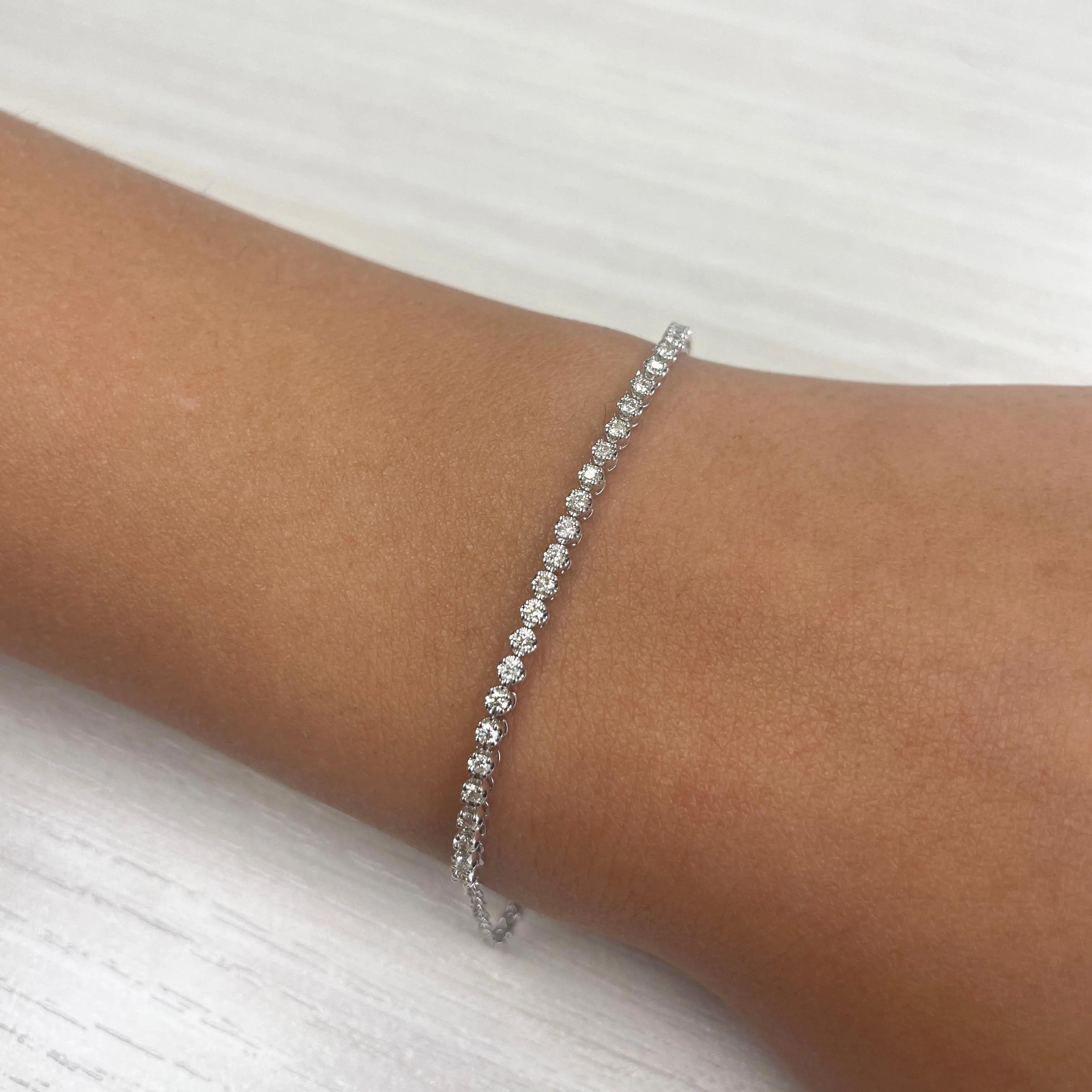 14k Gold & Diamond Bracelet - 0.54ct