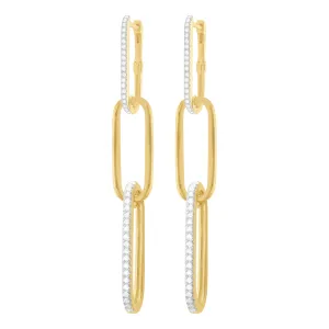 14K GOLD DIAMOND ALANA EARRINGS