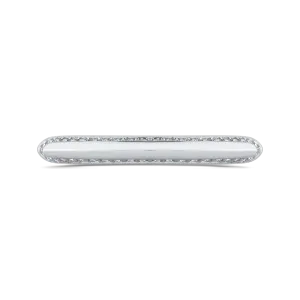 14K White Gold Round Diamond Wedding Band