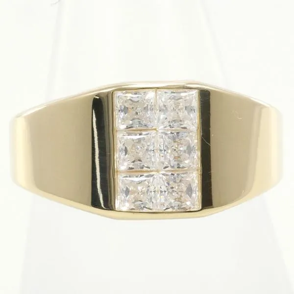 14K Yellow Gold Zircon Ring