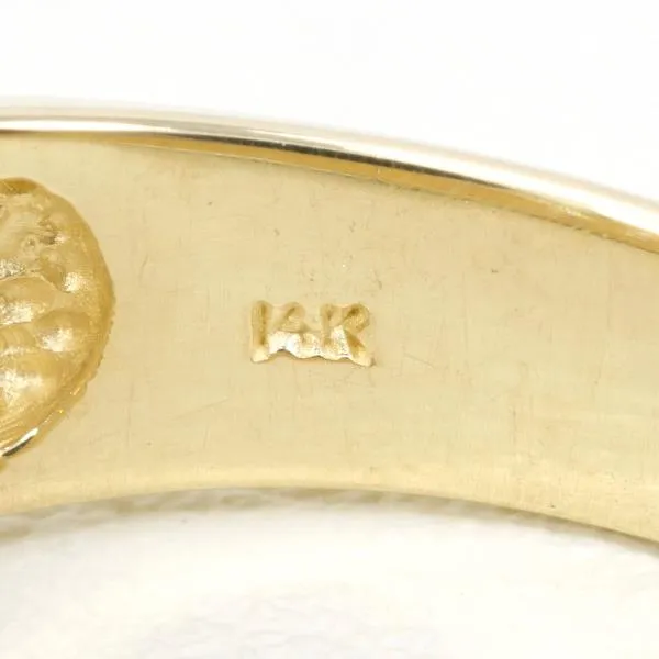 14K Yellow Gold Zircon Ring