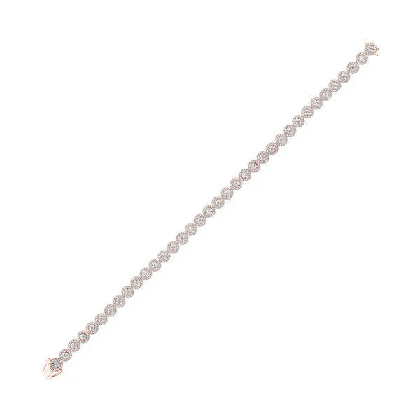 14KT Pink Gold & Diamond Classic Book Tru Reflection Bracelet  - 2 ctw