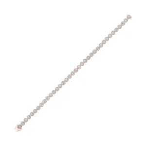 14KT Pink Gold & Diamond Classic Book Tru Reflection Bracelet  - 2 ctw