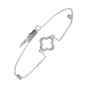 14Kt White Gold Diamond 1/8Ctw Bracelet