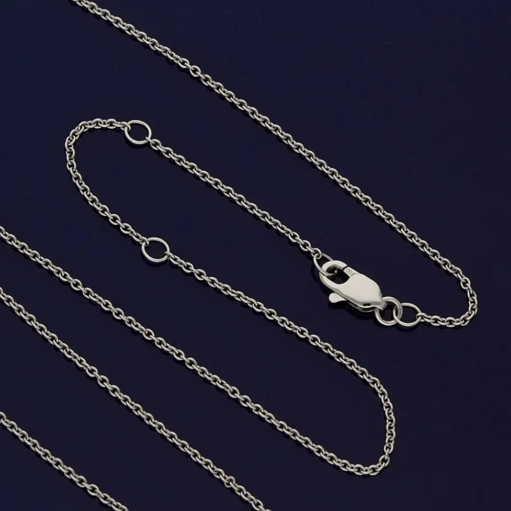 18ct White Gold Tanzanite and Diamond Necklace