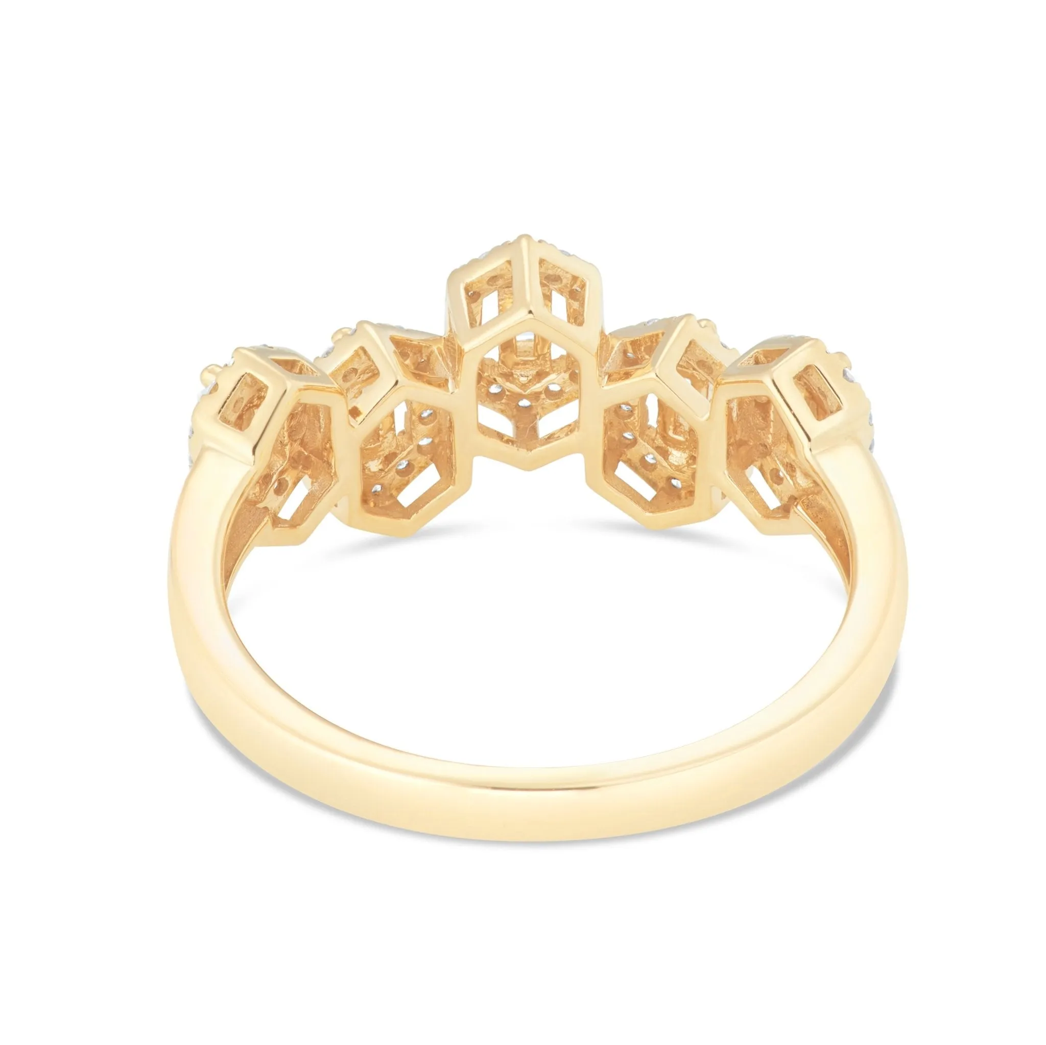18K Gold 0.44ct Baguette Diamond Fashion Ring