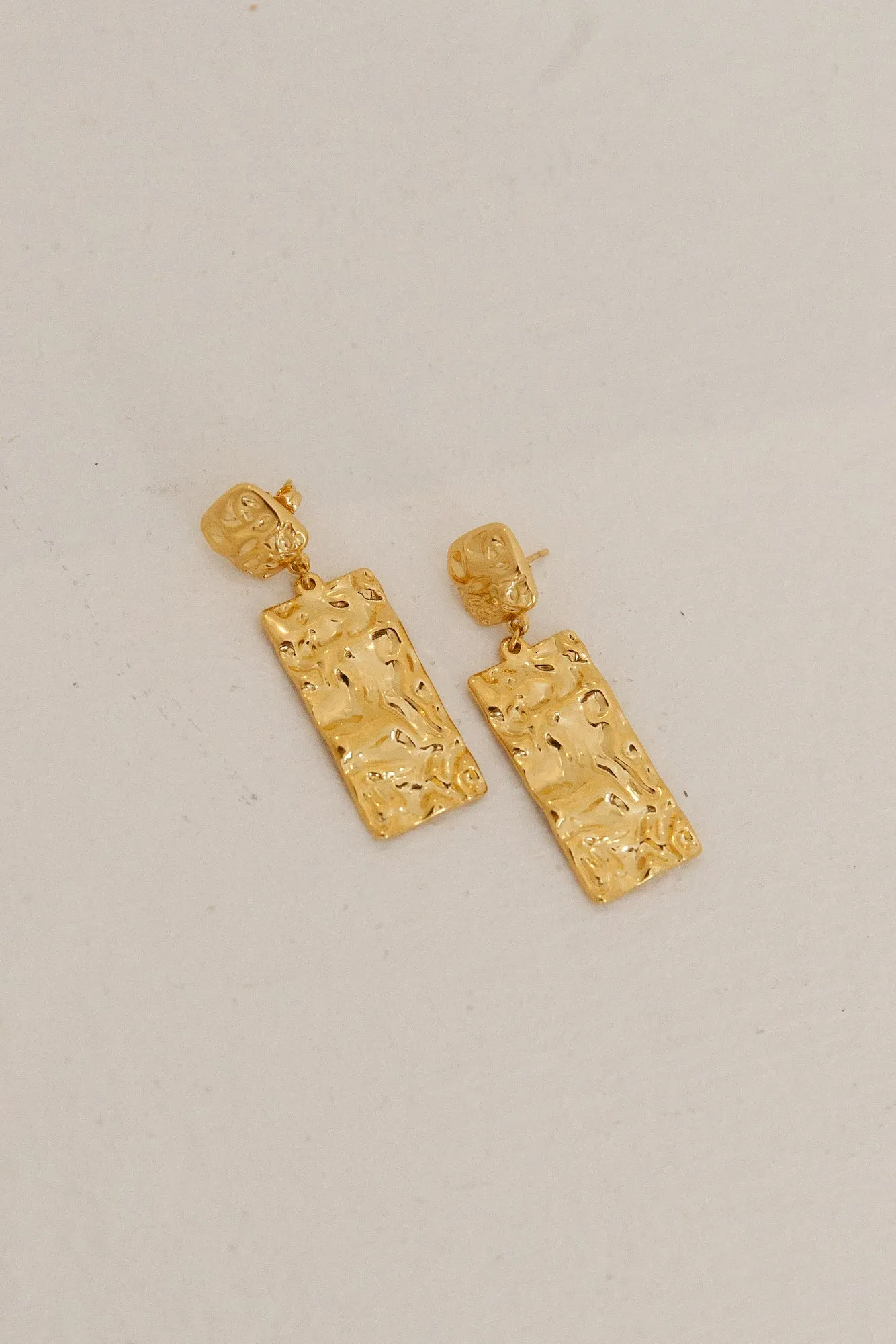 18K Gold Plated Vintage Charm Earrings Gold