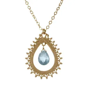 40% Off! Topaz Large Teardrop Necklace