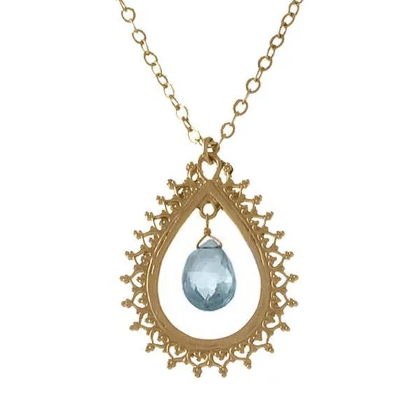 40% Off! Topaz Large Teardrop Necklace