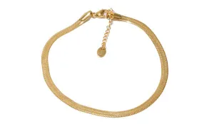 Adjustable Herringbone Chain Anklet