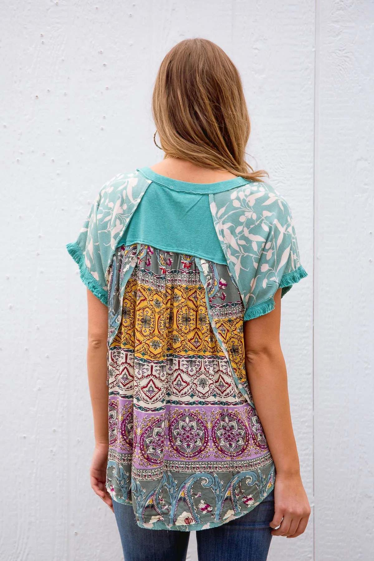 Allegra Top in Emerald