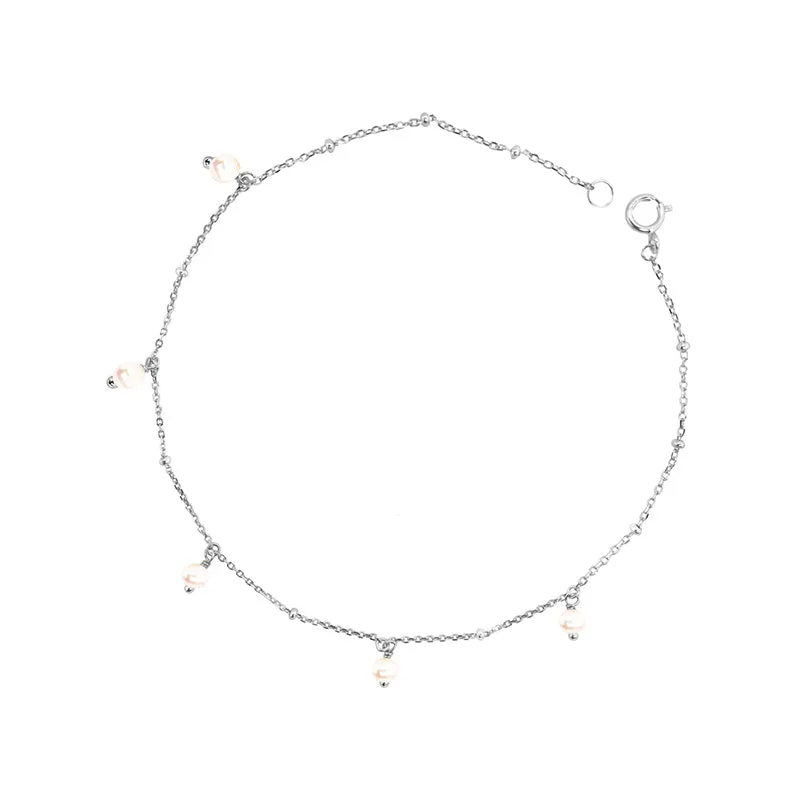 ANKLET WITH PEARL DROPLETS