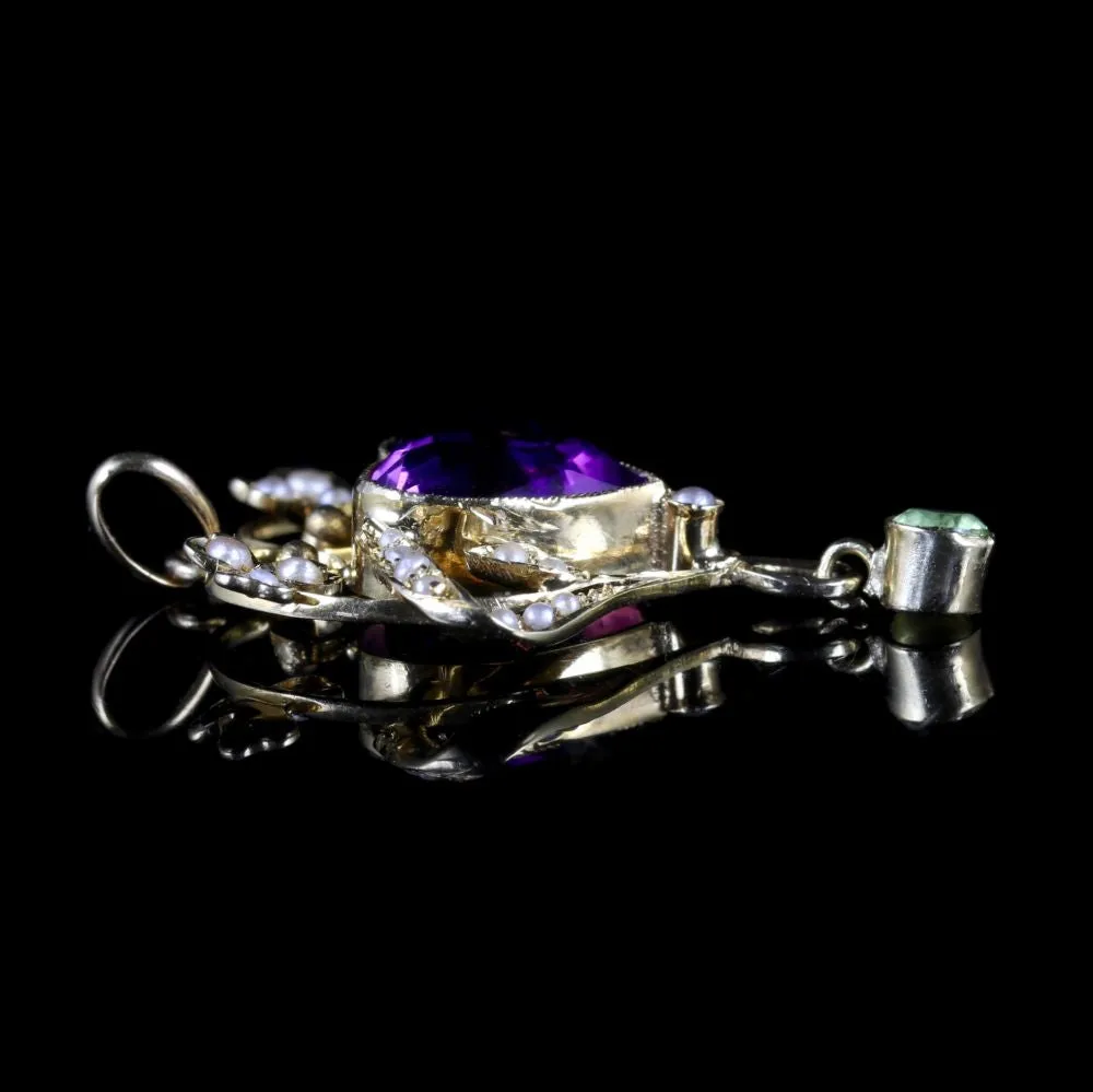 Antique Victorian Suffragette Heart Pendant Circa 1900