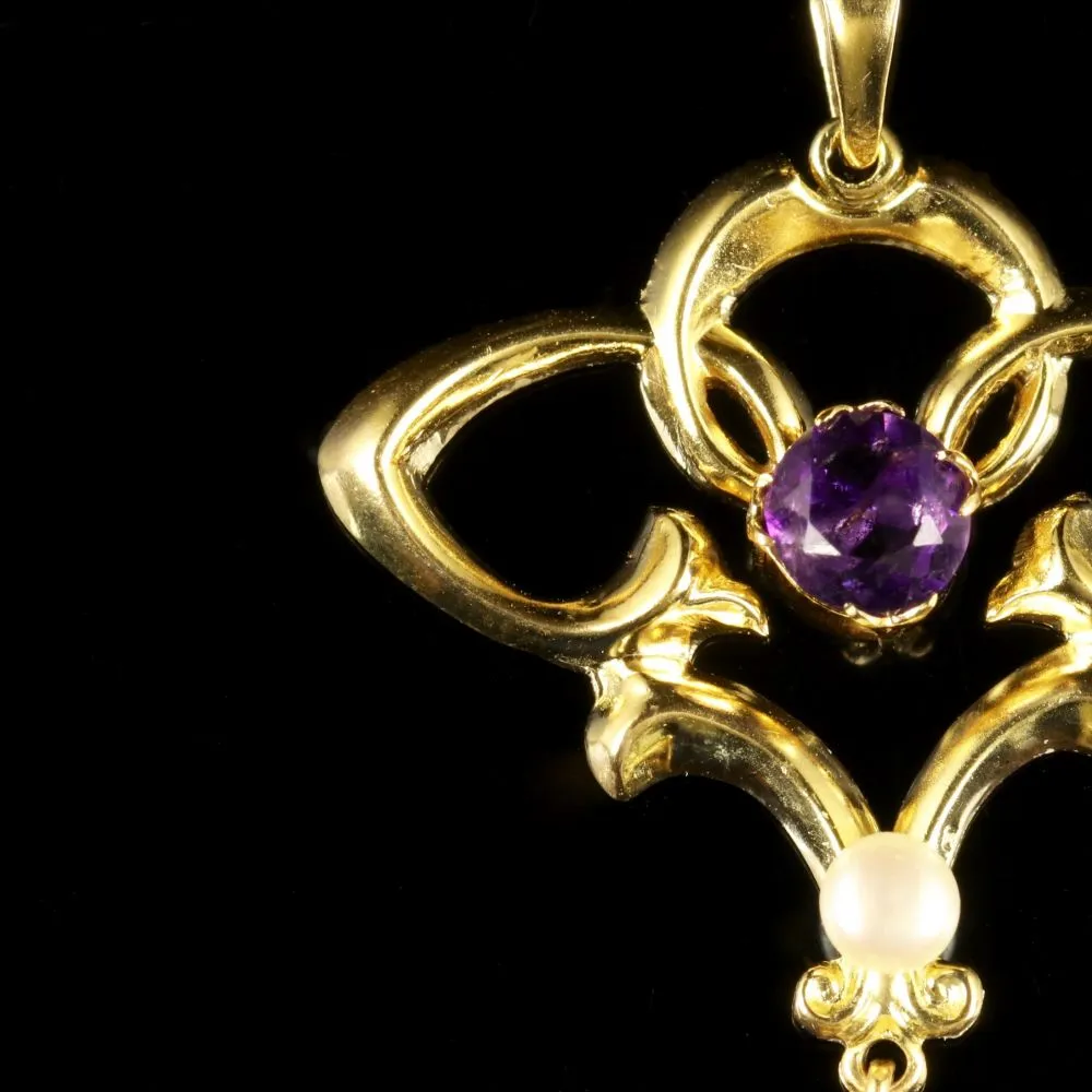Antique Victorian Suffragette Pendant 9Ct Gold Circa 1900