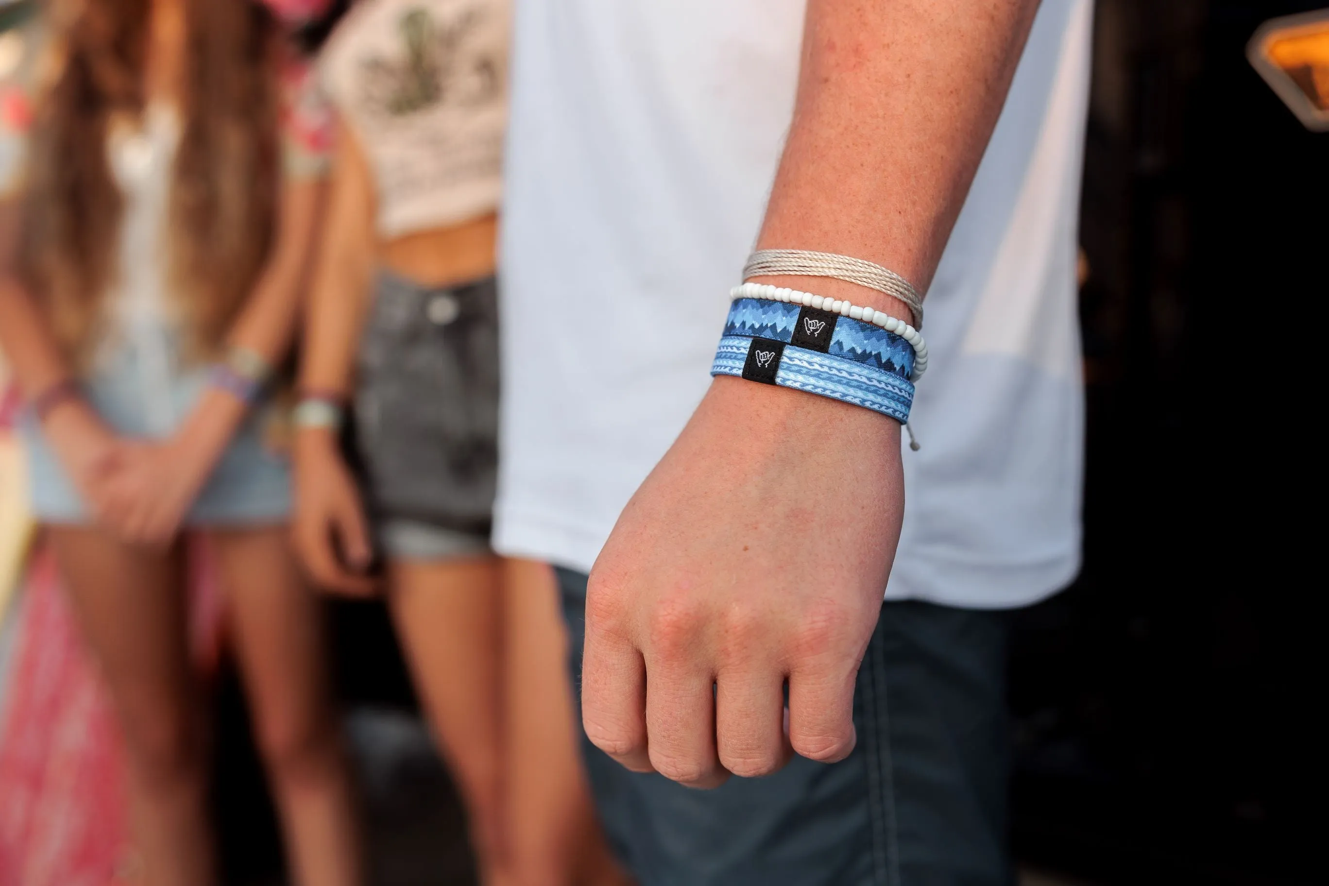 Aqua Blue Wristband Bracelet