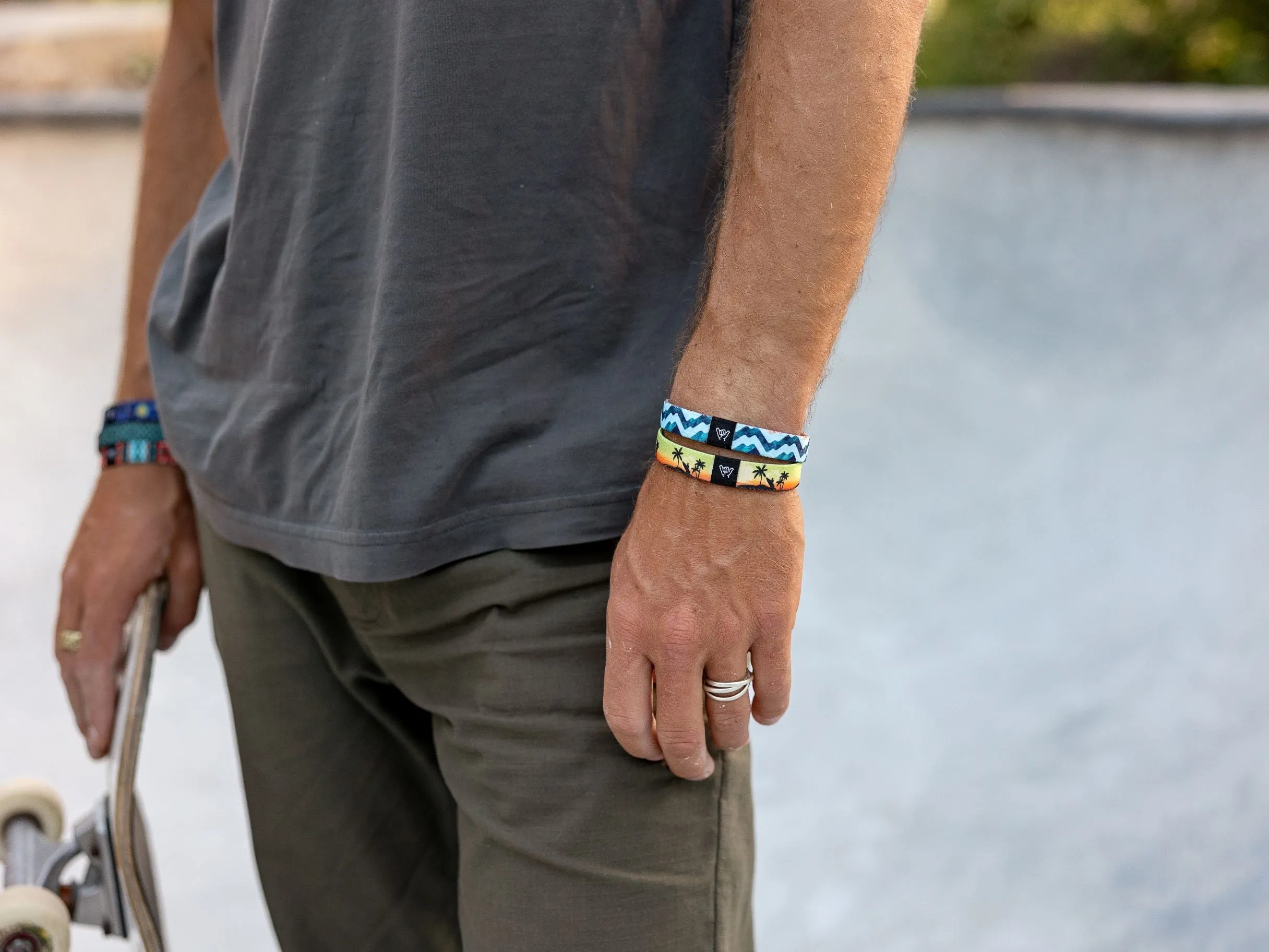 Aqua Blue Wristband Bracelet