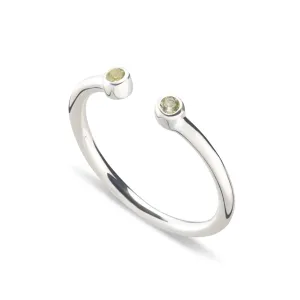 August Birthstone Open Style Ring, Peridot