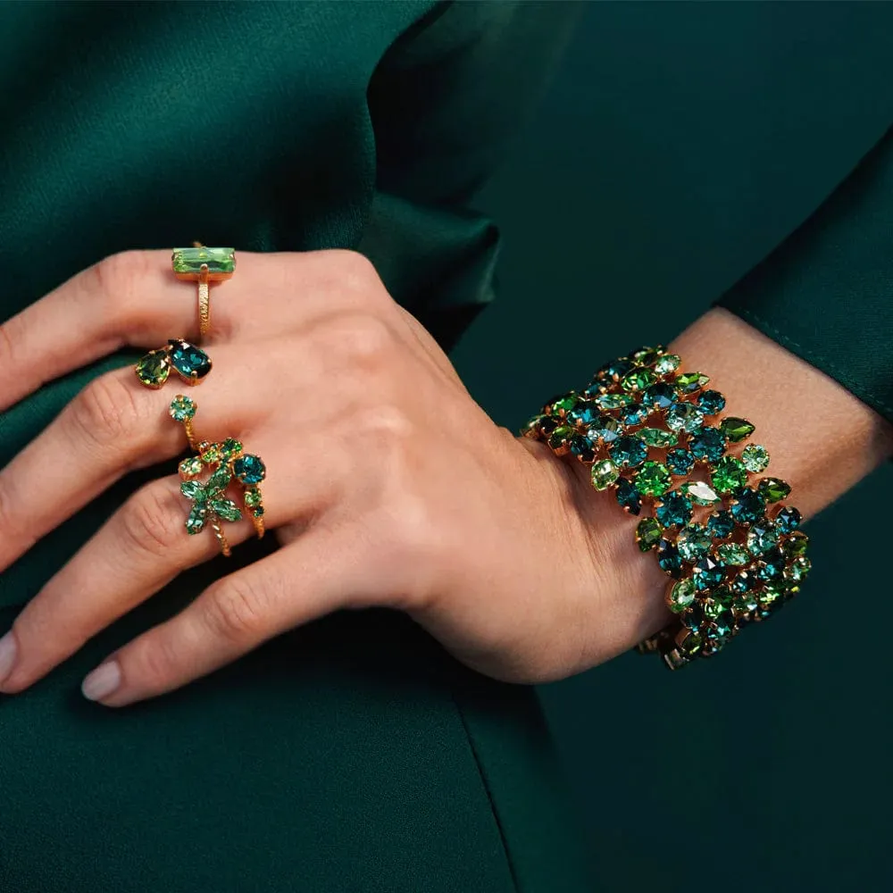 Baguette ring - peridot