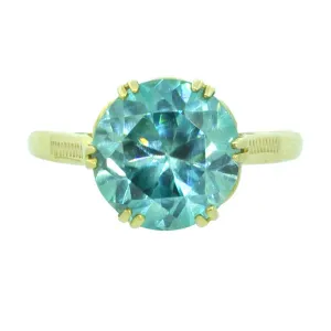 Blue Zircon Ring