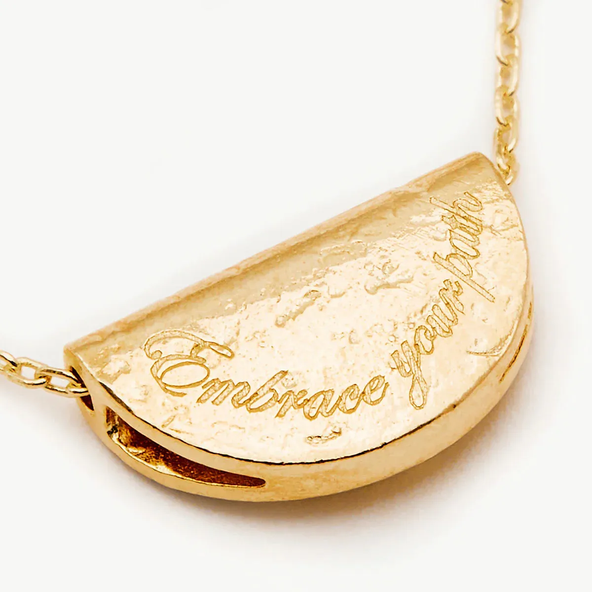 By Charlotte Lotus Birthstone Necklace July Ruby