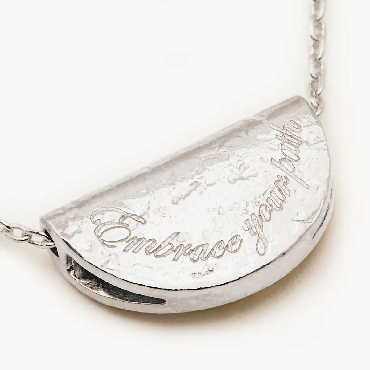 By Charlotte Lotus Birthstone Necklace July Ruby