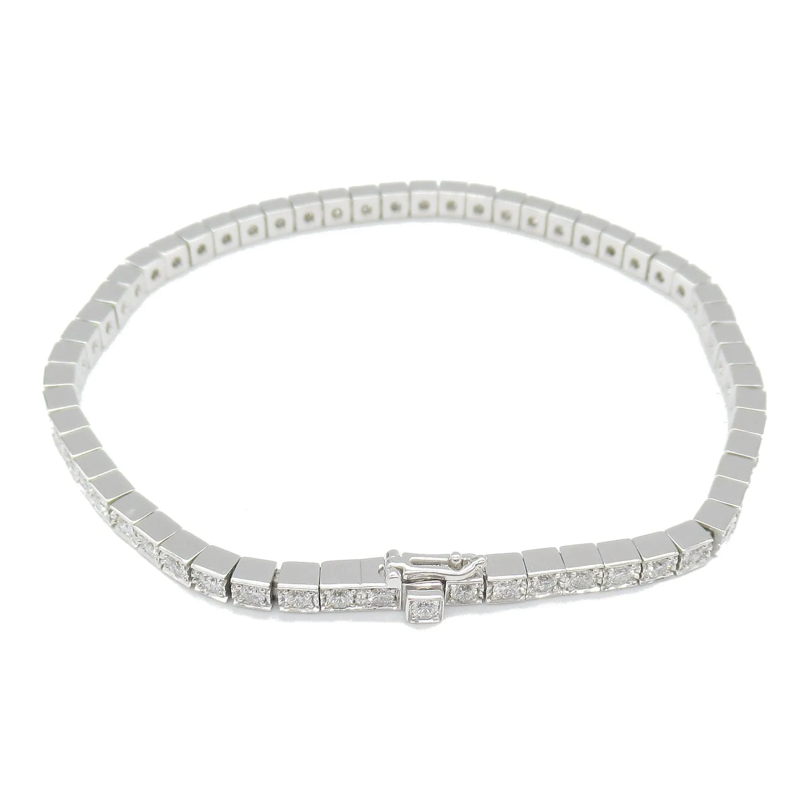 Cartier Diamond K18WG Full Diamond Bracelet