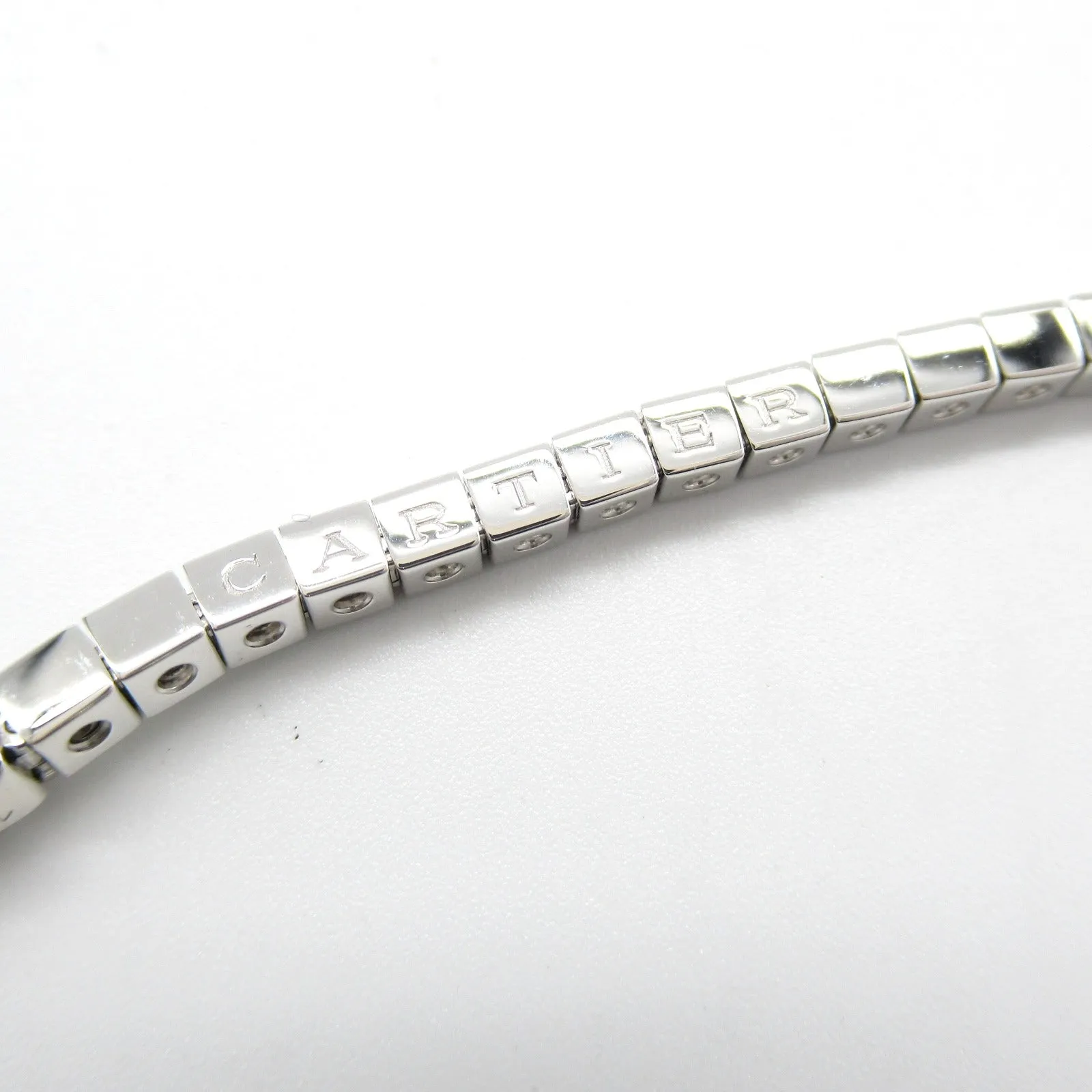 Cartier Diamond K18WG Full Diamond Bracelet