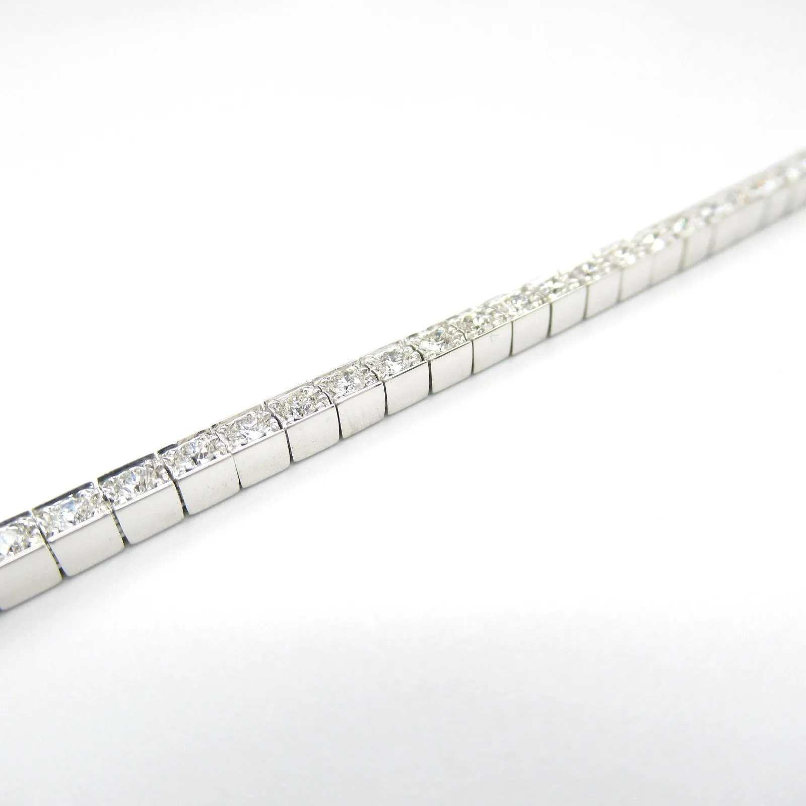 Cartier Diamond K18WG Full Diamond Bracelet