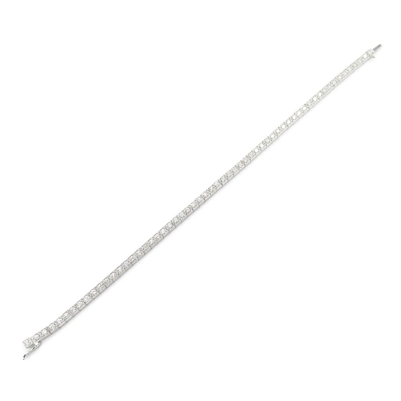 Cartier Diamond K18WG Full Diamond Bracelet