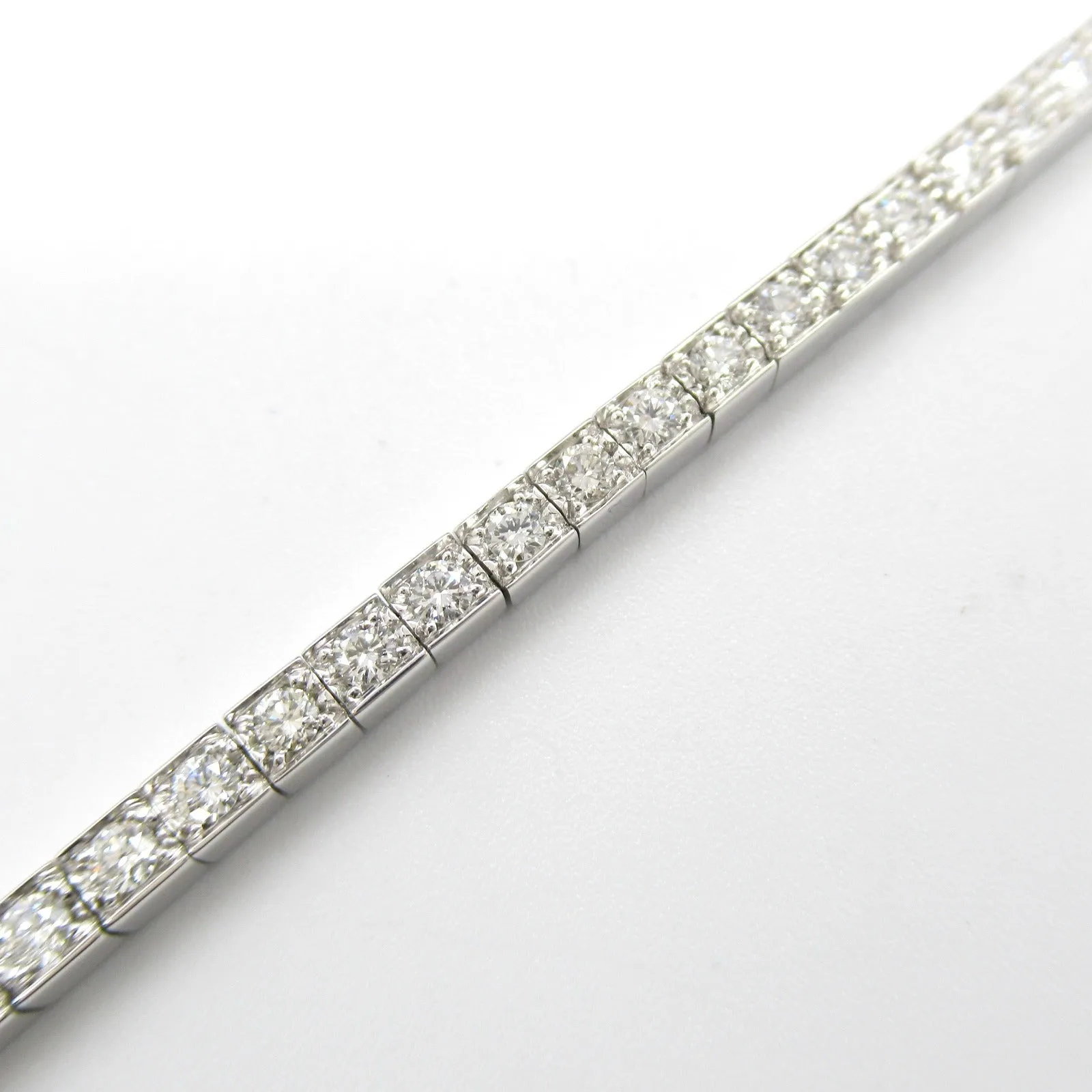 Cartier Diamond K18WG Full Diamond Bracelet