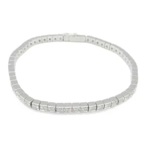 Cartier Diamond K18WG Full Diamond Bracelet