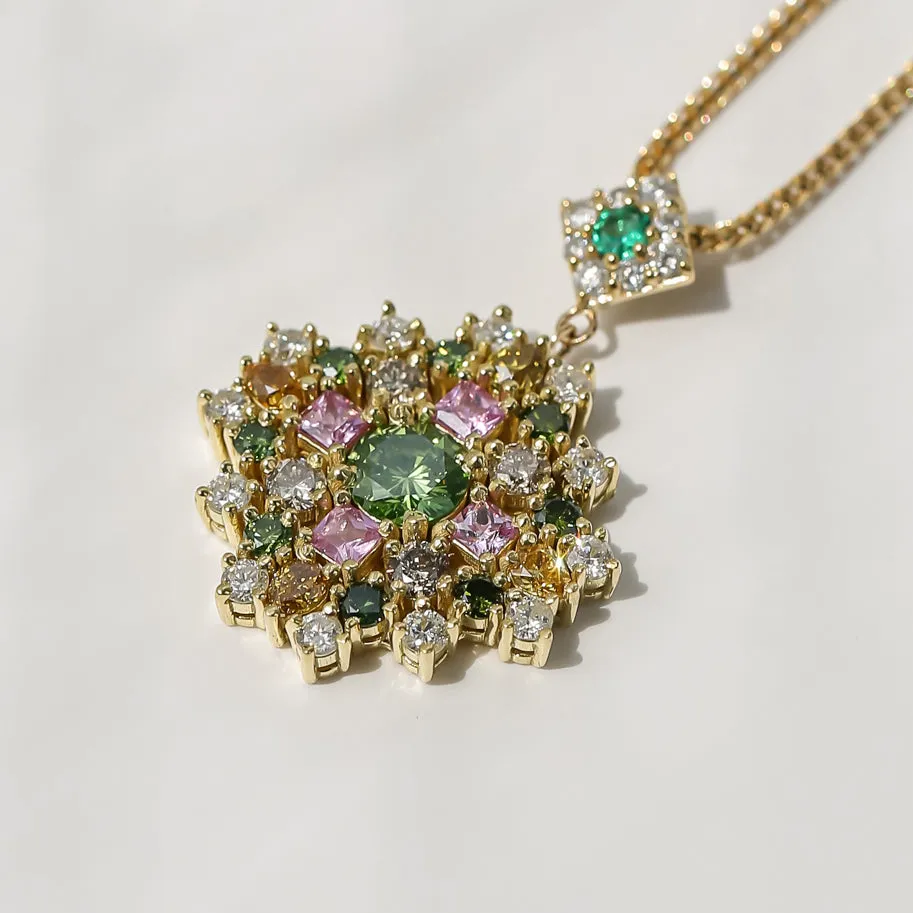 Chrysanthemum Prism Necklace