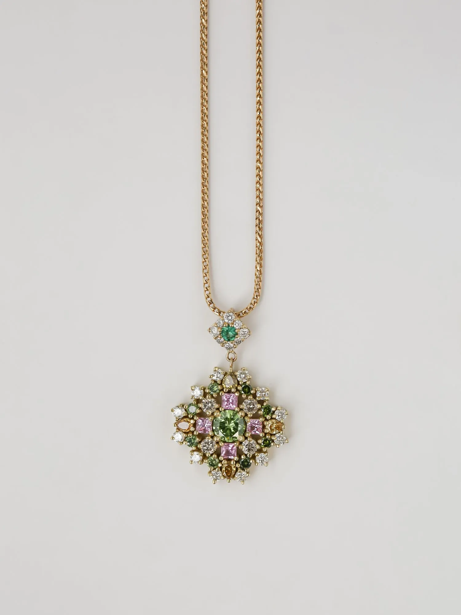 Chrysanthemum Prism Necklace