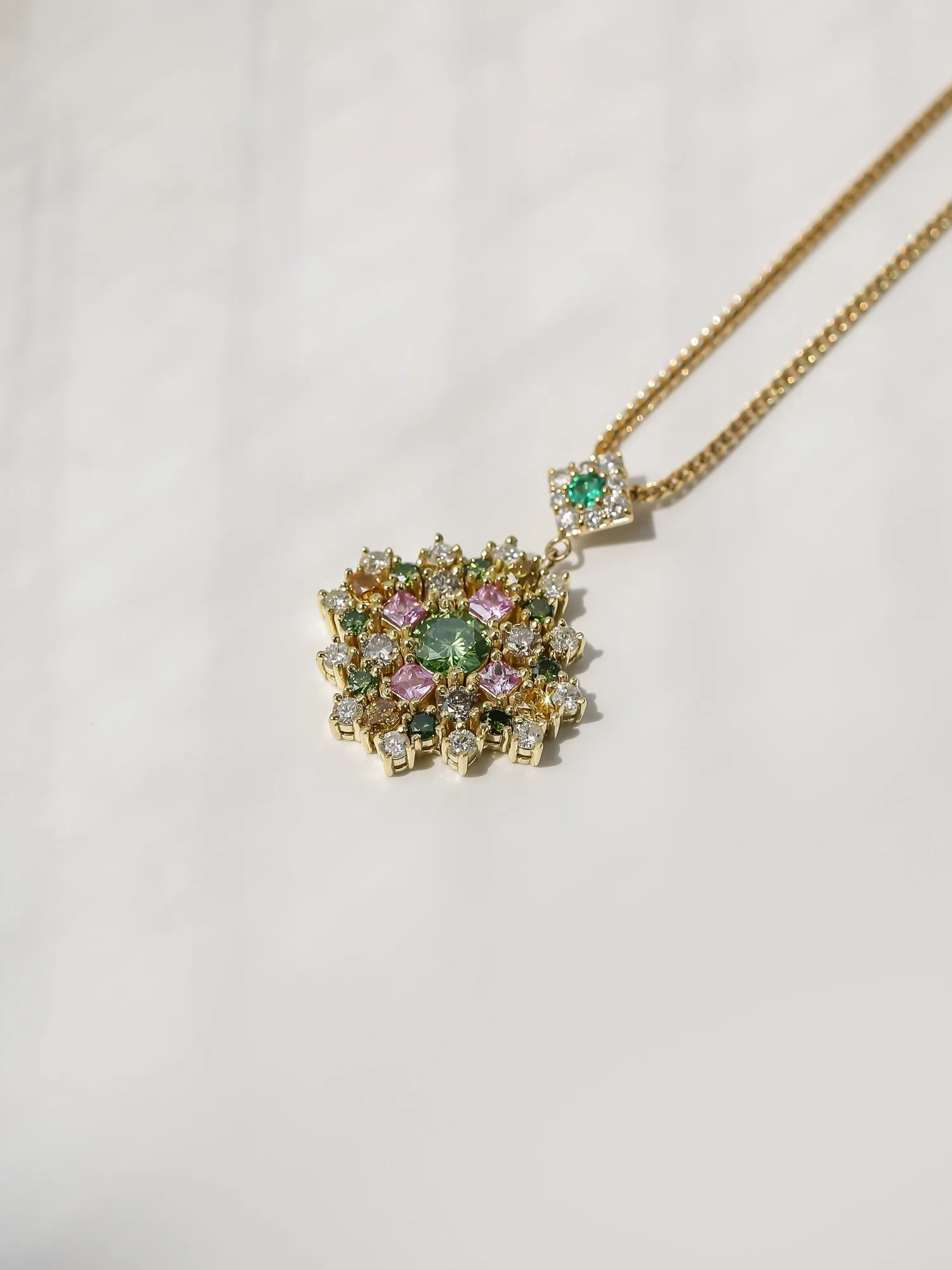 Chrysanthemum Prism Necklace