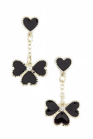 Clover Heart Earrings