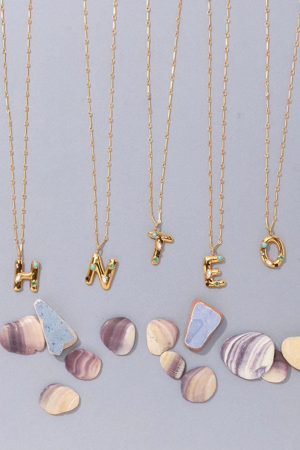 Confetti Letter Necklace