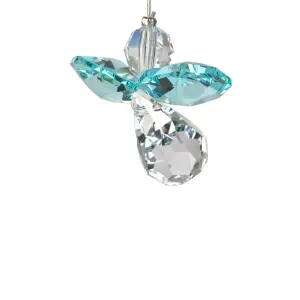 Crystal Guardian Angel Suncatcher - Blue Zircon (December)