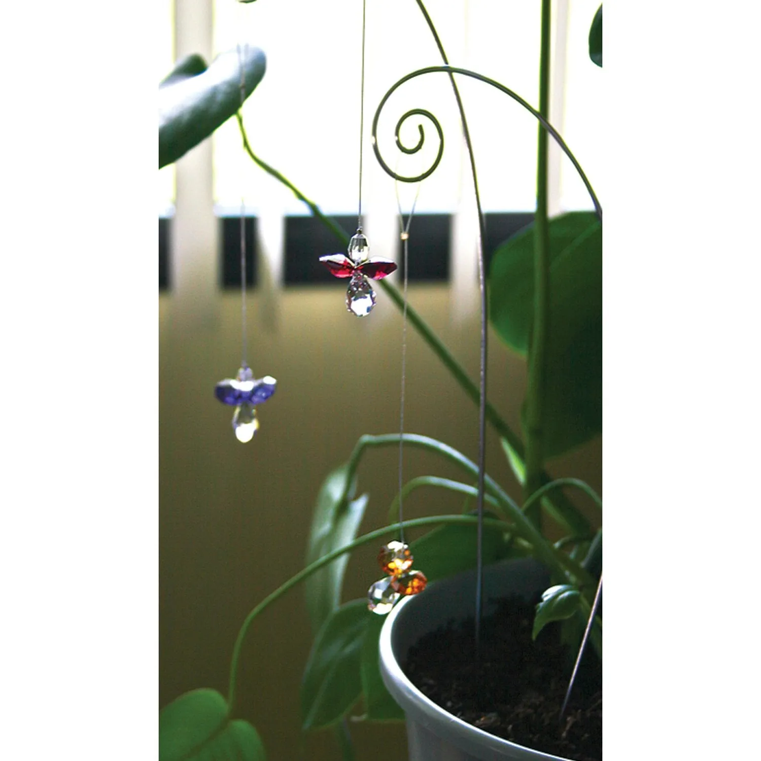 Crystal Guardian Angel Suncatcher - Blue Zircon (December)