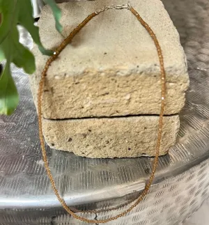 Crystal Necklace | 16 inch | Citrine