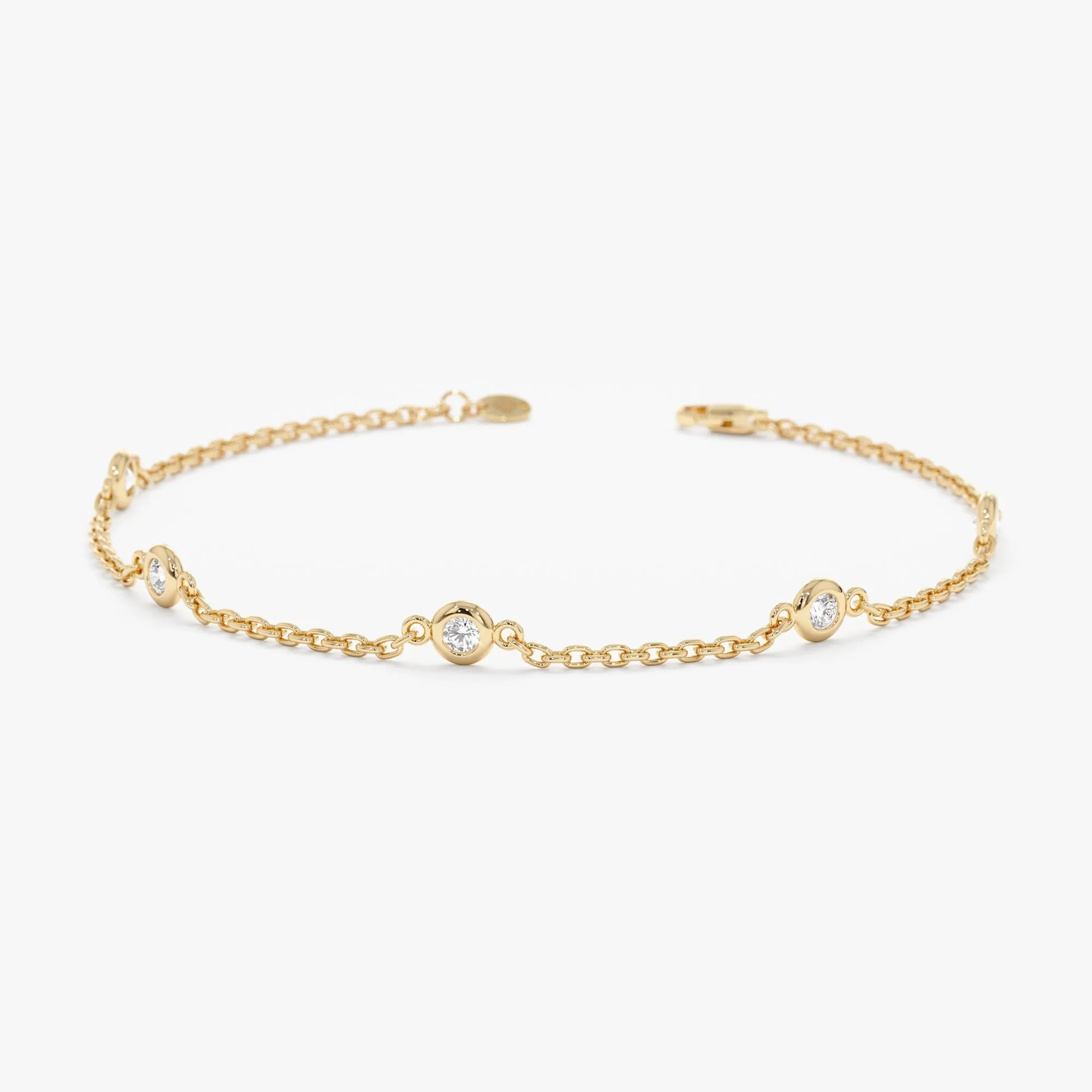 Dainty Diamond By the Yard Bracelet - 0.25ctw, Tanya