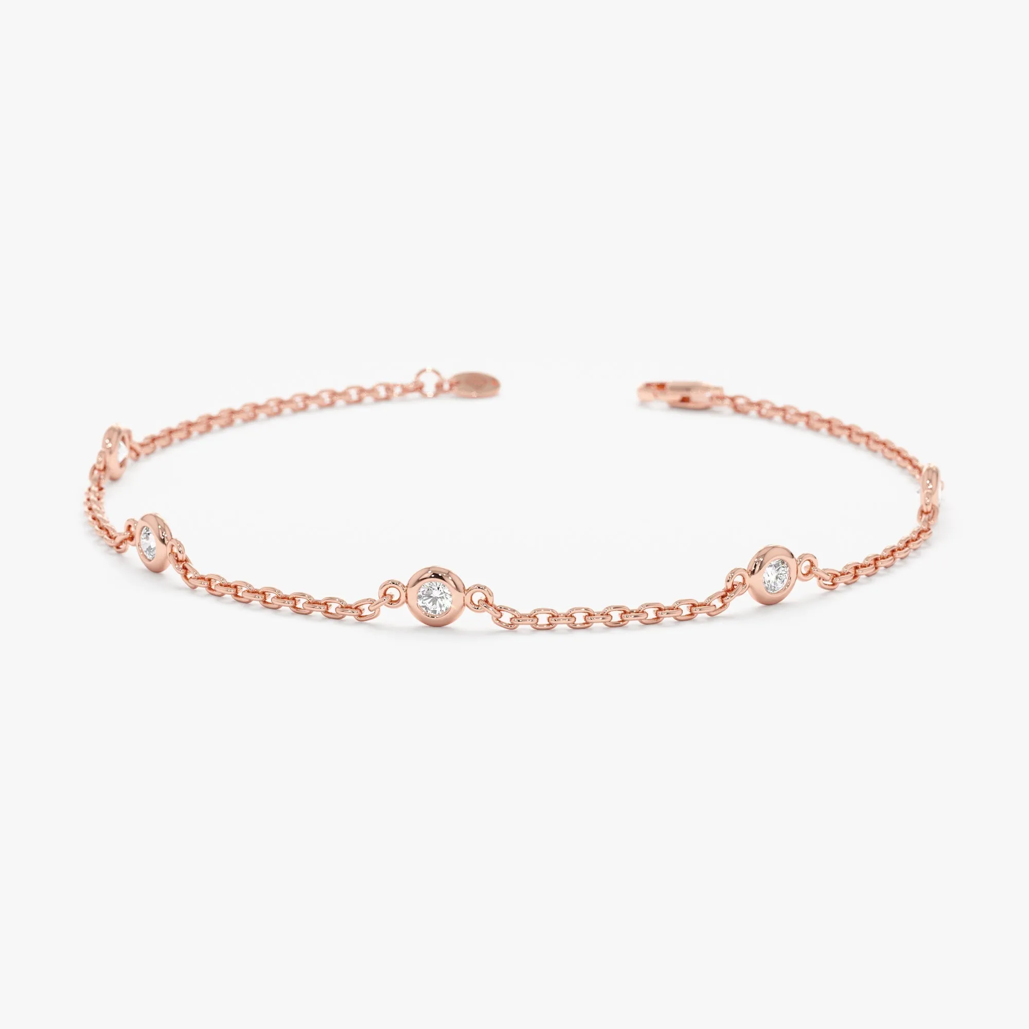 Dainty Diamond By the Yard Bracelet - 0.25ctw, Tanya