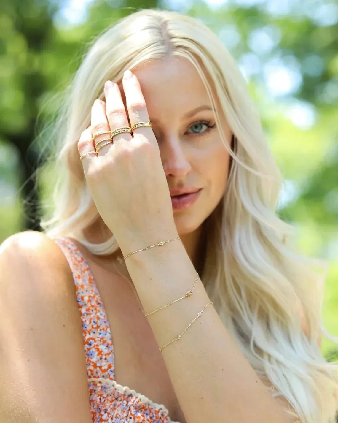 Dainty Diamond By the Yard Bracelet - 0.25ctw, Tanya