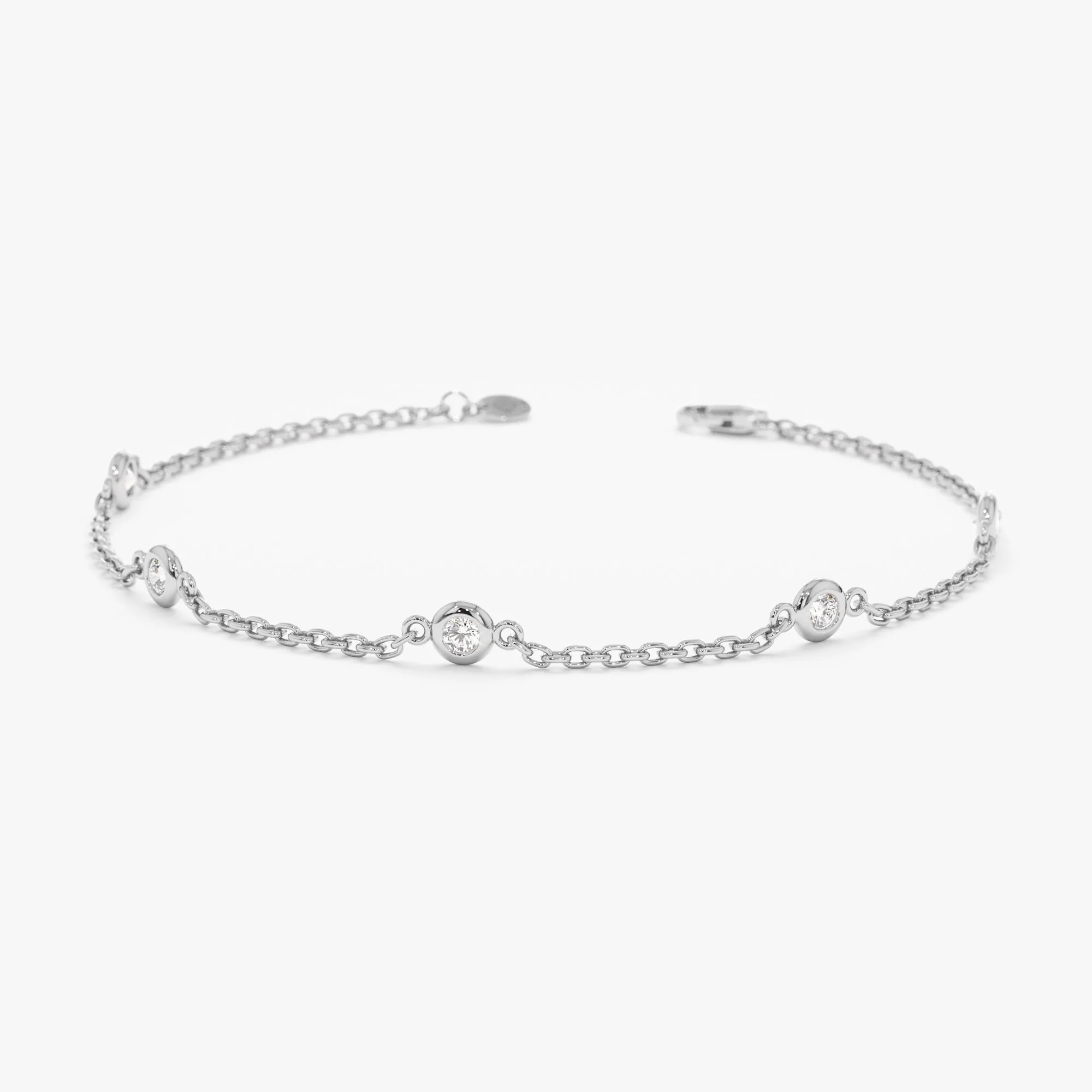 Dainty Diamond By the Yard Bracelet - 0.25ctw, Tanya