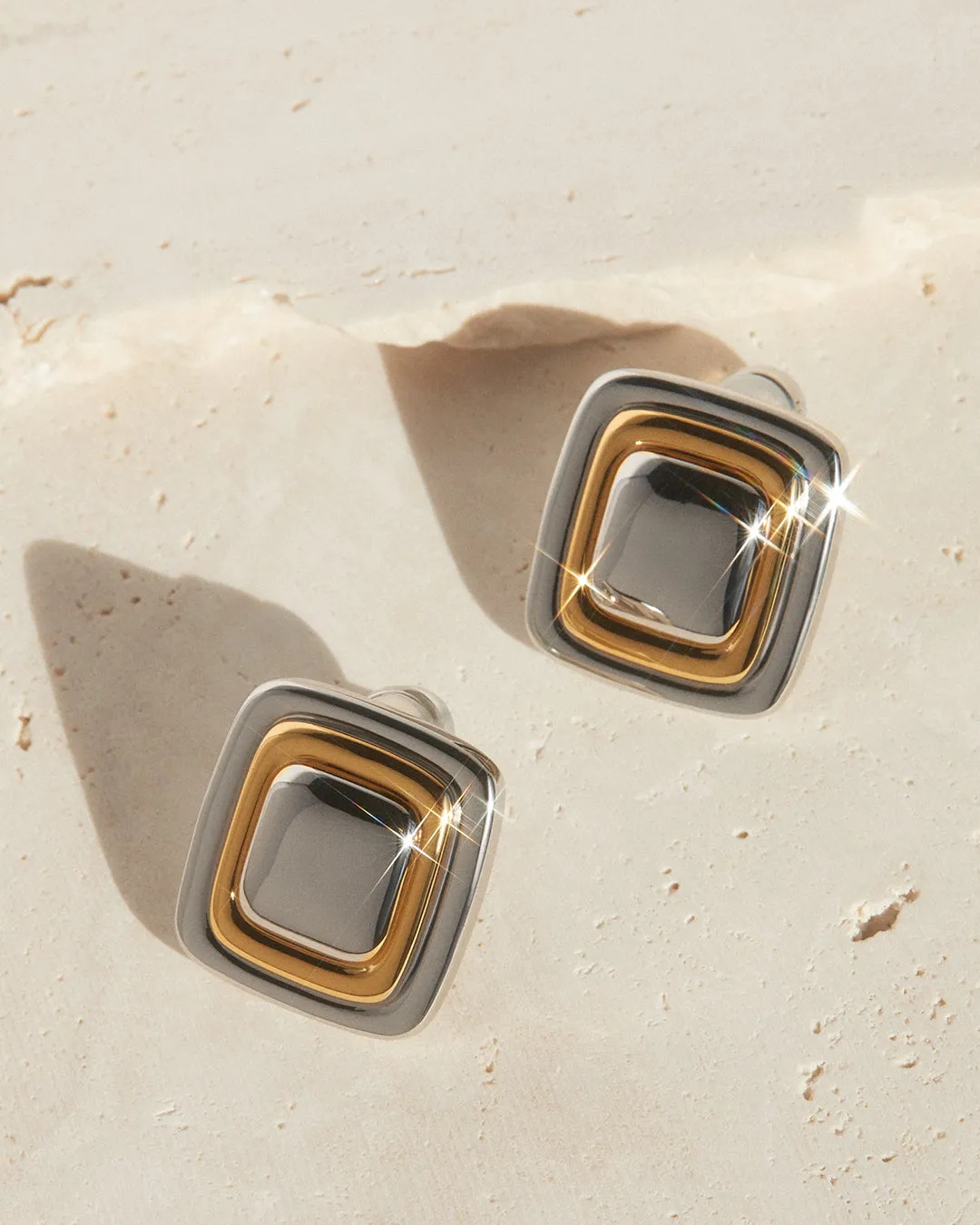 Dalia Two-Tone Studs