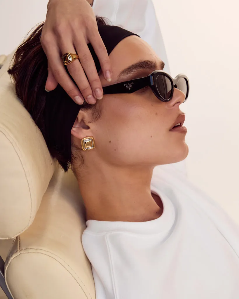 Dalia Two-Tone Studs