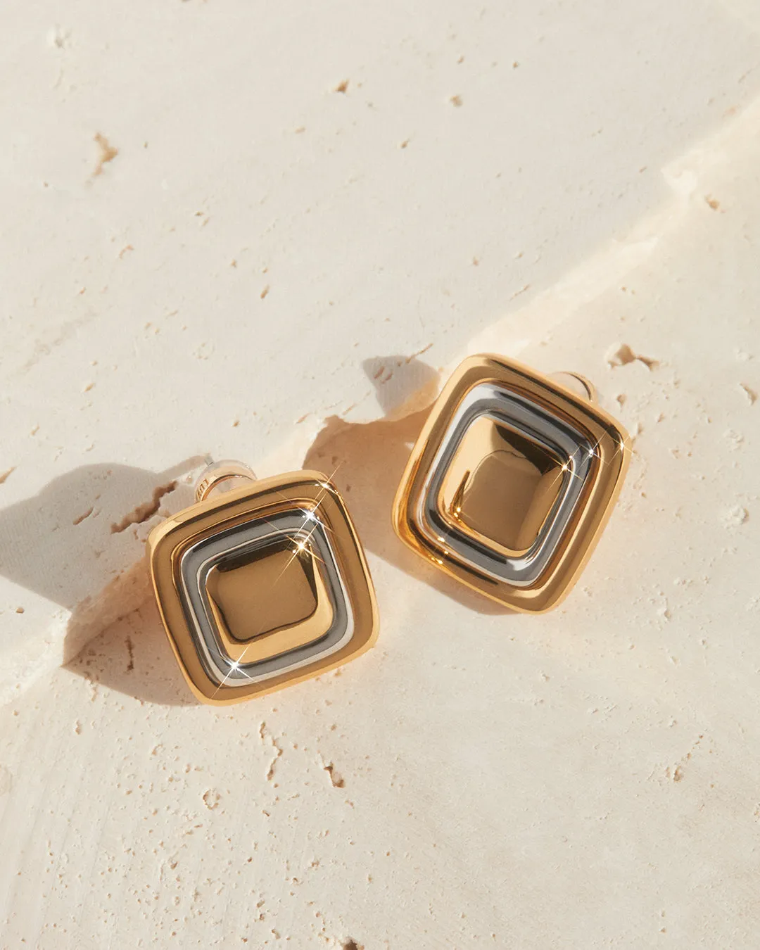 Dalia Two-Tone Studs