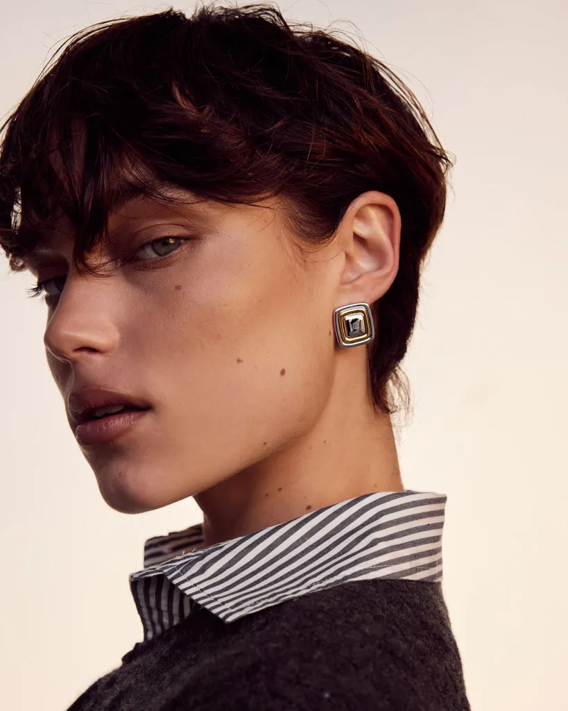 Dalia Two-Tone Studs