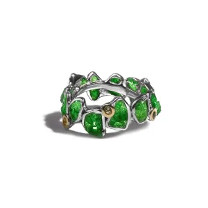Delos Tsavorite and Peridot Ring