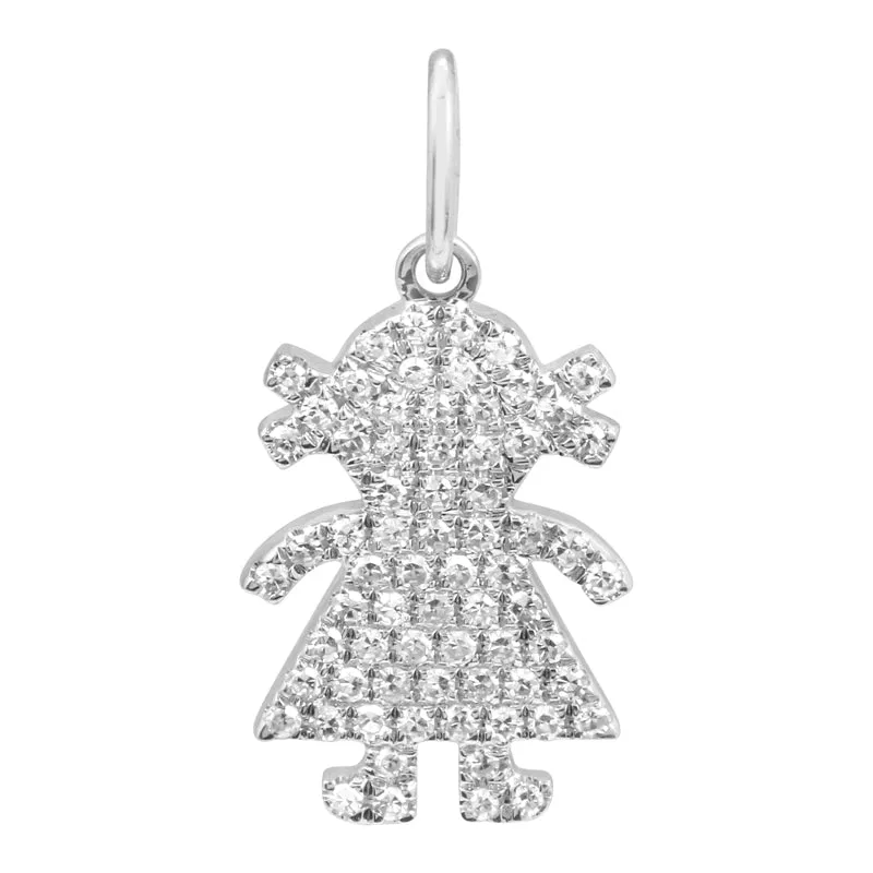 Diamond / Gemstone Girl (Charm Only)
